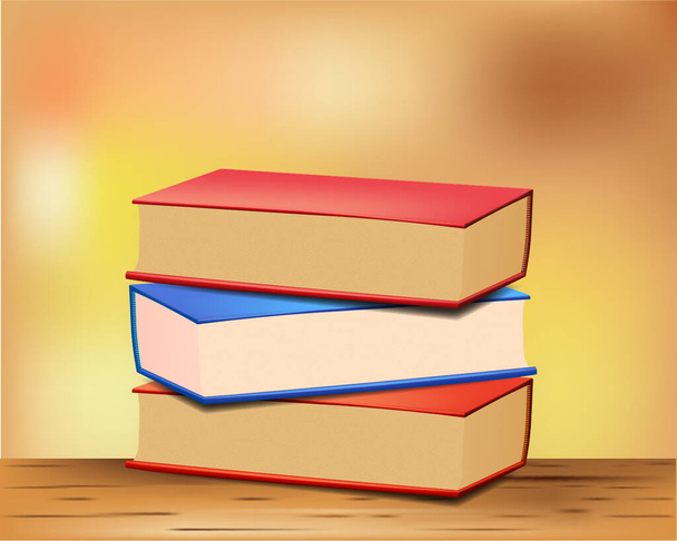 conjunto de libros apilados - Διάνυσμα, εικόνα