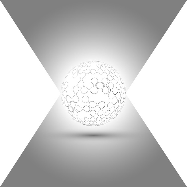 Transparent sphere background - Vektör, Görsel