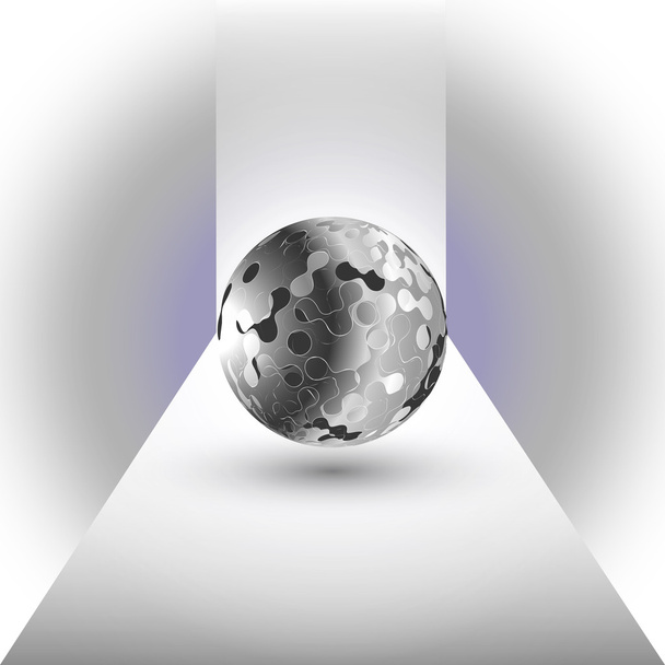 Abstract black sphere - Vector, imagen