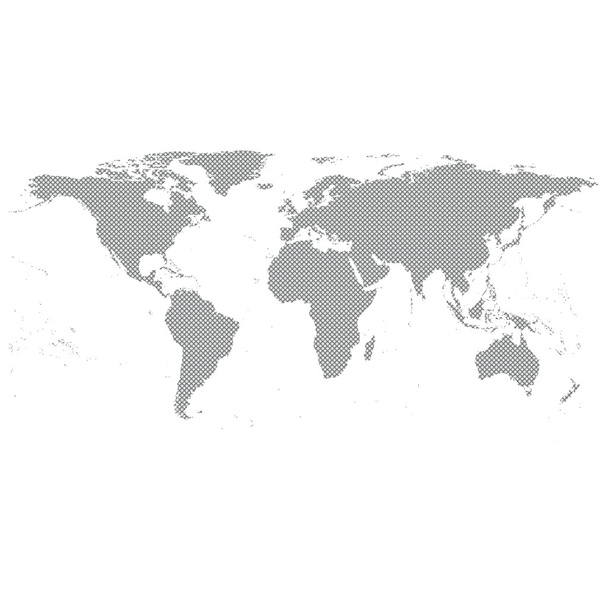 šedá mapa světa - Vektor, obrázek