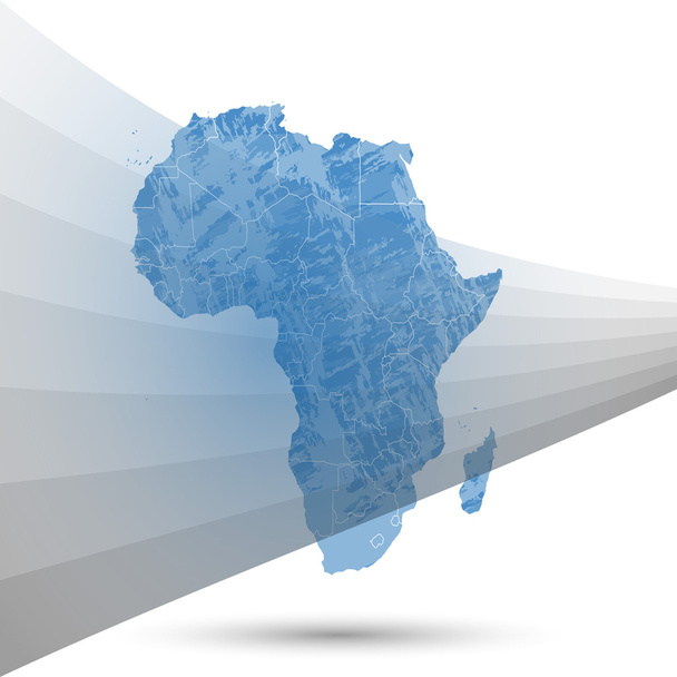 Afrika-Karte Hintergrund - Vektor, Bild