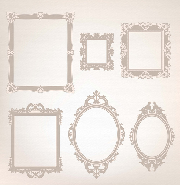 decoratieve frames instellen - Foto, afbeelding