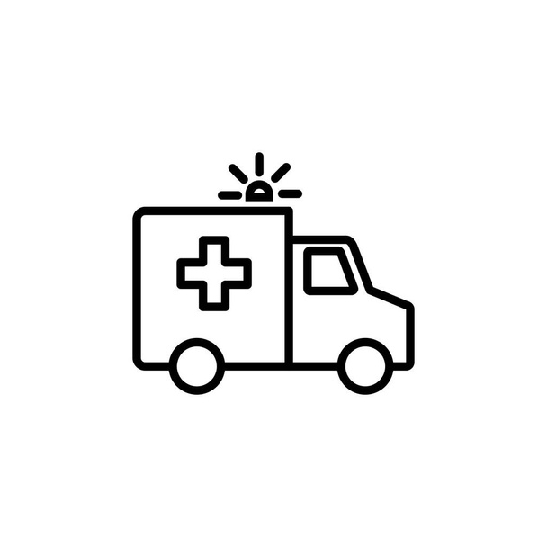 Ambulance icon vector. ambulance truck icon vector. ambulance car - Vector, Image
