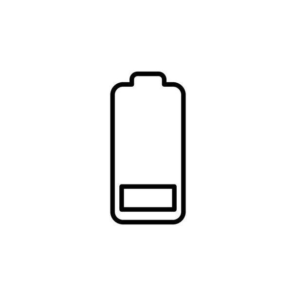 Icono del vector de batería. nivel de carga de la batería. batería icono de carga - Vector, Imagen