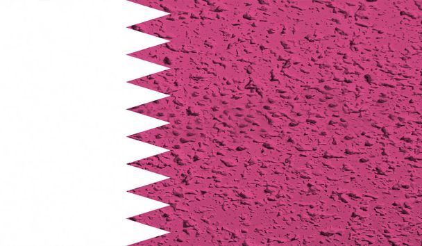 Qatar lippu heiluttaen grunge rakenne. Vektorin tausta. - Vektori, kuva