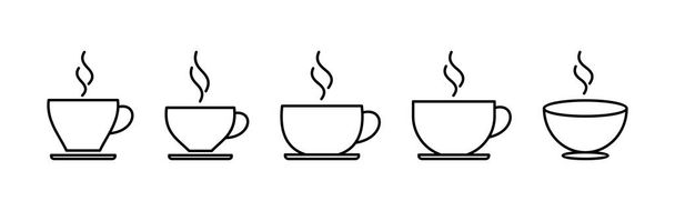 taza de café vector icono. taza de un vector icono de café. - Vector, imagen
