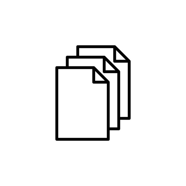 Documento vector icono. Icono de papel. Icono de archivo - Vector, Imagen
