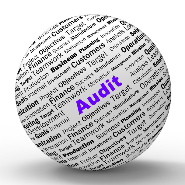 auditorské sféry definice znamená finanční inspekce nebo auditu - Fotografie, Obrázek