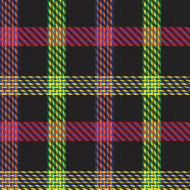 Rainbow Plaed, checked, tartan seamless paterial appeared for fashion textiles and graphics - Вектор, зображення