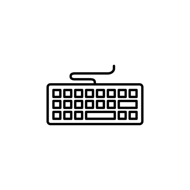 Teclado ícone vetor. símbolo de vetor de teclado - Vetor, Imagem