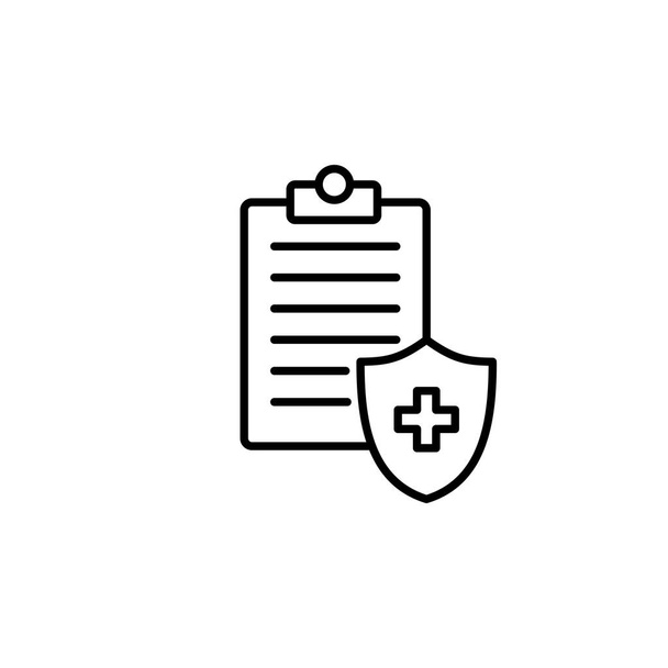 Вектор значка медичного страхування. значок медичного страхування
 - Вектор, зображення