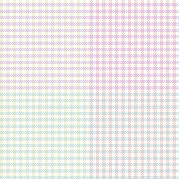 Rainbow Pastel Plaid bezešvý vzor pro módní textil a grafiku - Vektor, obrázek