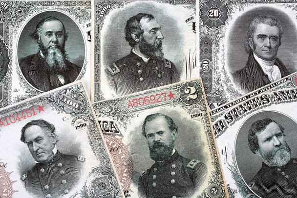 US Treasury Notes - valuta statunitense emessa nel 1890 - Foto, immagini