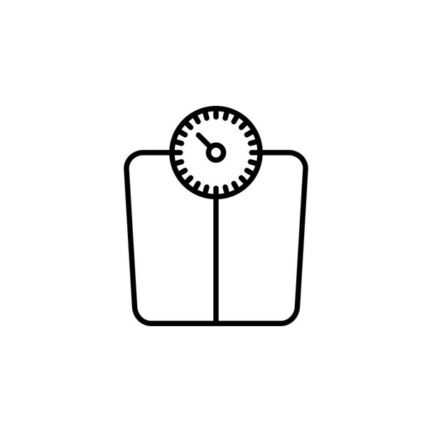 Schalen icoon vector. pictogram op de weegschaal - Vector, afbeelding