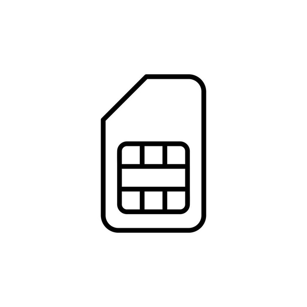 Διάνυσμα εικονιδίου κάρτας Sim. διπλής κάρτας sim διάνυσμα εικονίδιο - Διάνυσμα, εικόνα