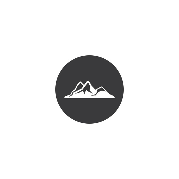 Mountain Logo pictogram vector ontwerp illustratie achtergrond. - Vector, afbeelding
