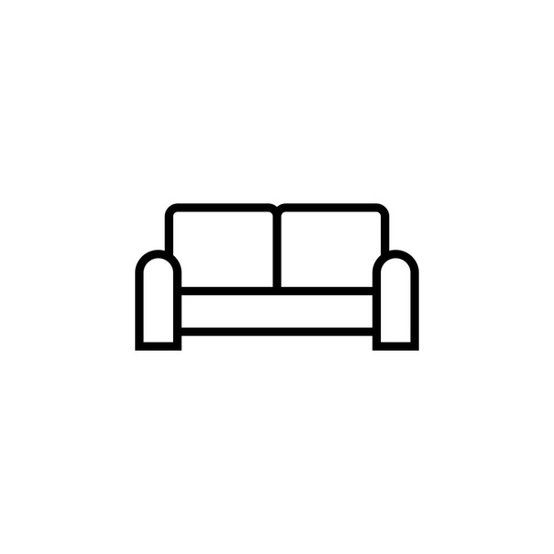 Wektor kanapy. ikona sofa ilustracja - Wektor, obraz