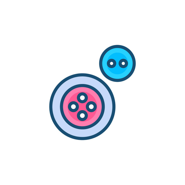 Sewing Buttons icon in vector. Logotype - Vector, Image