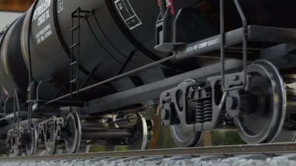 Rafineri petrol endüstrisi ve taşımacılık ham yakıtları demiryolu üzerinden trenle - Video, Çekim
