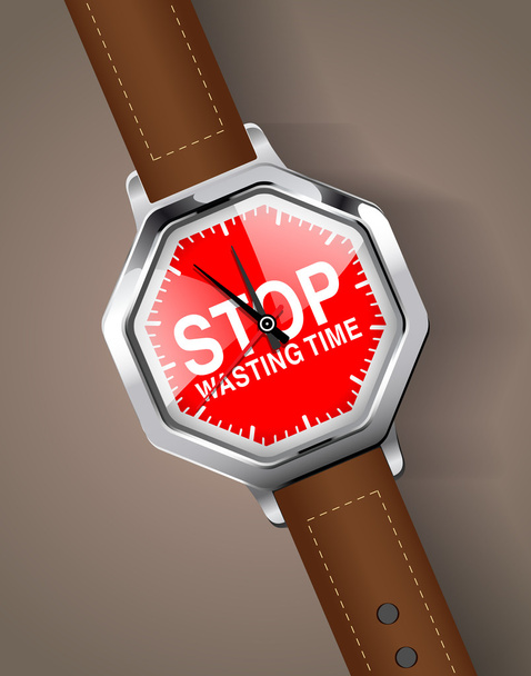 Stop wasting time - Vektor, obrázek