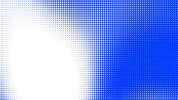 Puntini mezzitoni bianco blu modello texture gradiente di colore con tecnologia sfondo digitale. Punti pop art fumetti con sfondo estivo.  - Foto, immagini
