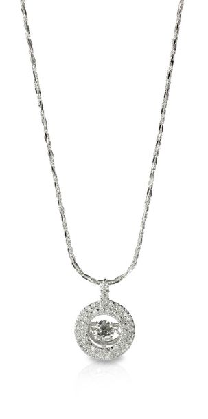 Diamant-Halskette an einer Kette - Foto, Bild