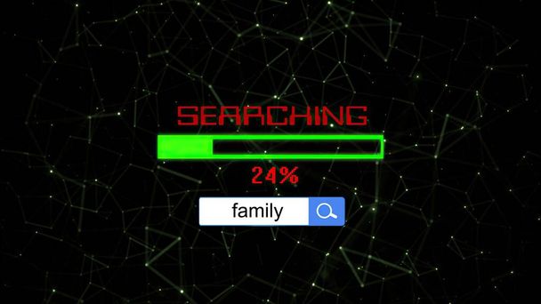 家族のオンラインコンセプトの検索 - 写真・画像