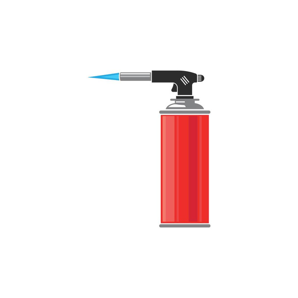 gas antorcha botella icono vector ilustración diseño plantilla web - Vector, imagen
