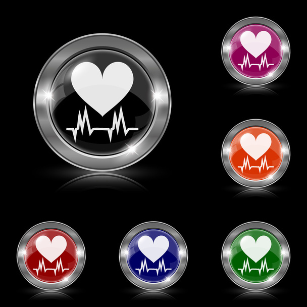 szív ikon - Vektor, kép