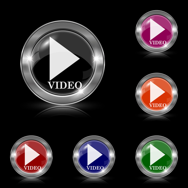 Video play icon - Vector, Image