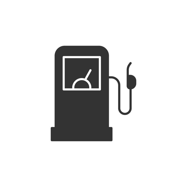 Polttoainepumpun ikoni eristetty valkoisella pohjalla. Huoltoaseman symboli moderni, yksinkertainen, vektori, kuvake verkkosivuilla suunnittelu, mobiilisovellus, ui. Vektorikuvaus - Vektori, kuva