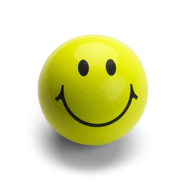 gele smiley gezicht bal - Foto, afbeelding