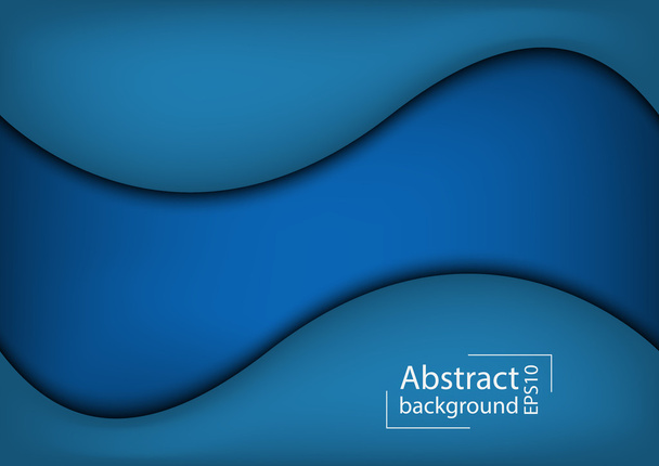 3D Abstract curve overlap on blue background used for web design - Vektor, obrázek