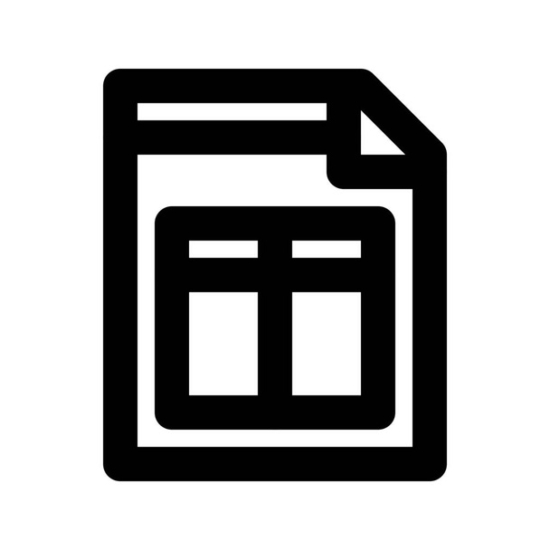 Datei, Xls, Typen-Symbol, Vektorillustration - Vektor, Bild