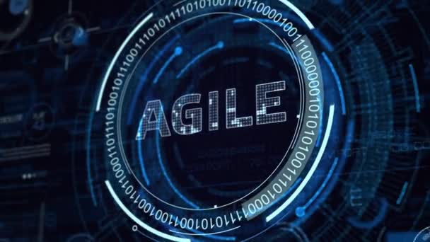 Unternehmen, Technologie, Internet und Netzwerkkonzept. Agile Softwareentwicklung. - Filmmaterial, Video