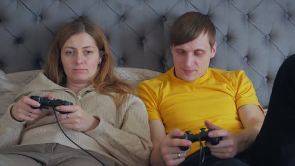 Man woman talking and playing - Footage, Video