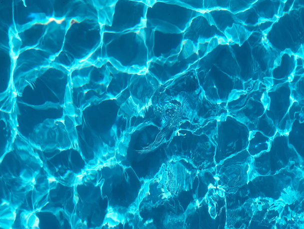 リップル水、プールの反射 - 写真・画像