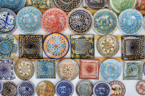 Traditional colored serving dishes - Photo, Image