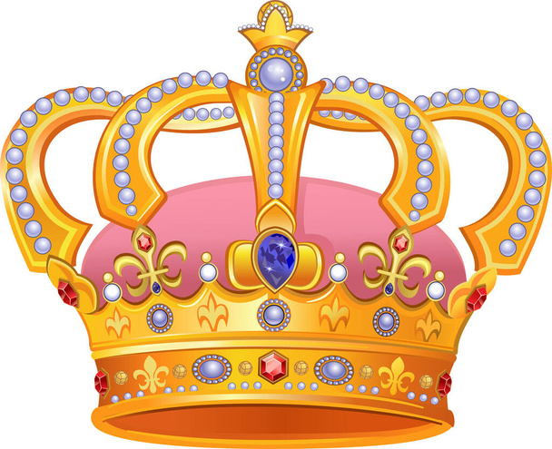 απεικόνιση του Royal Gold Crown - Διάνυσμα, εικόνα