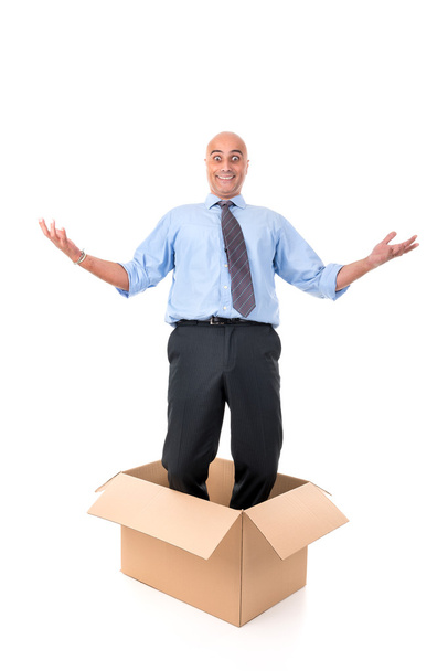 Businessman inside a box - Fotografie, Obrázek