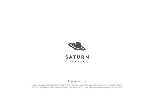 Saturn Planet Scienza Logo Vettore di progettazione - Vettoriali, immagini