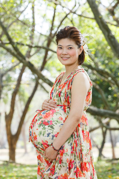 έγκυος γυναίκα της Ασίας - Φωτογραφία, εικόνα