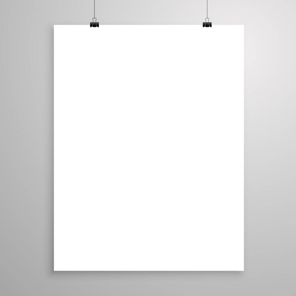 Big White Banner Πρότυπο φόντου - εικονογράφηση - Διάνυσμα, εικόνα