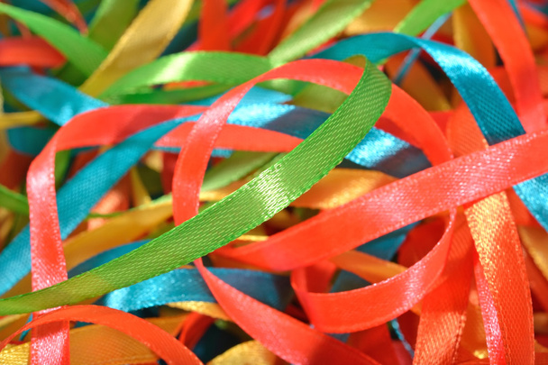 Colorful ribbons close up - Photo, Image
