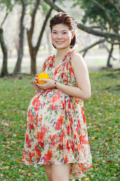 Asiática embarazada
 - Foto, Imagen