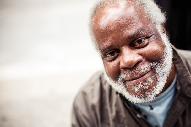 Elderly black man - Фото, изображение