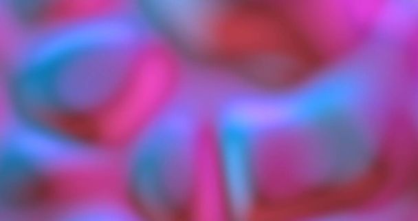 Neon achtergrond met fluorescerende vloeibare kleuren. Ultraviolet abstract blauw, paars, roze kleur. Virtual reality toekomstig ontwerp 3d render 3D illustratie - Foto, afbeelding