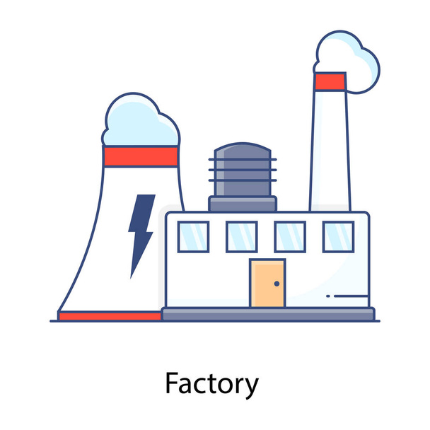 factory icon vector illustration - Vektori, kuva