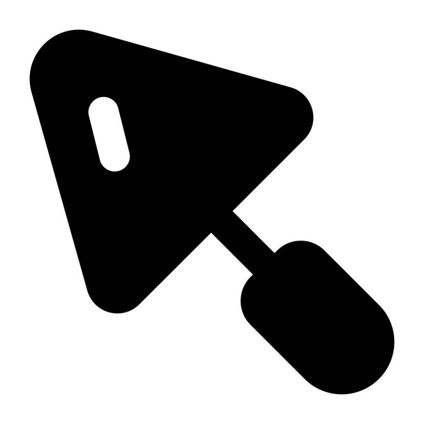 illustration simple des icônes vectorielles de truelle pour la conception web isolé sur fond blanc - Vecteur, image