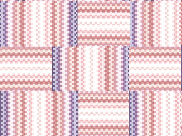 Abstrakcyjna pionowa mozaika zygzakowata linie tła, pastelowa mieszanka kolorów. Płynny wzór z siecią kwadratów - Zdjęcie, obraz
